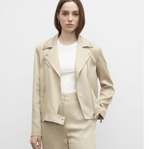 Club Monaco Womens Relaxed Moto Jacket Rye Size XL